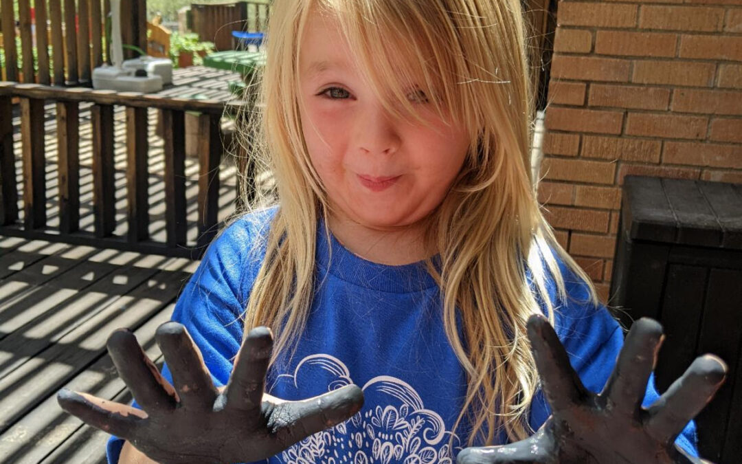 Girl Black Hands First Presbyterian Preschool